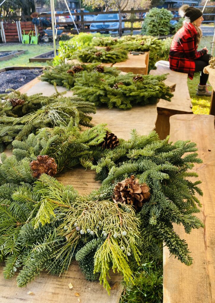 Wreath Making at the farm