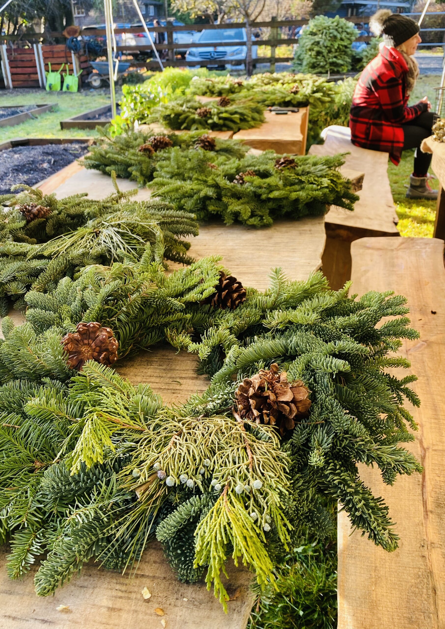 Wreath Making at the farm